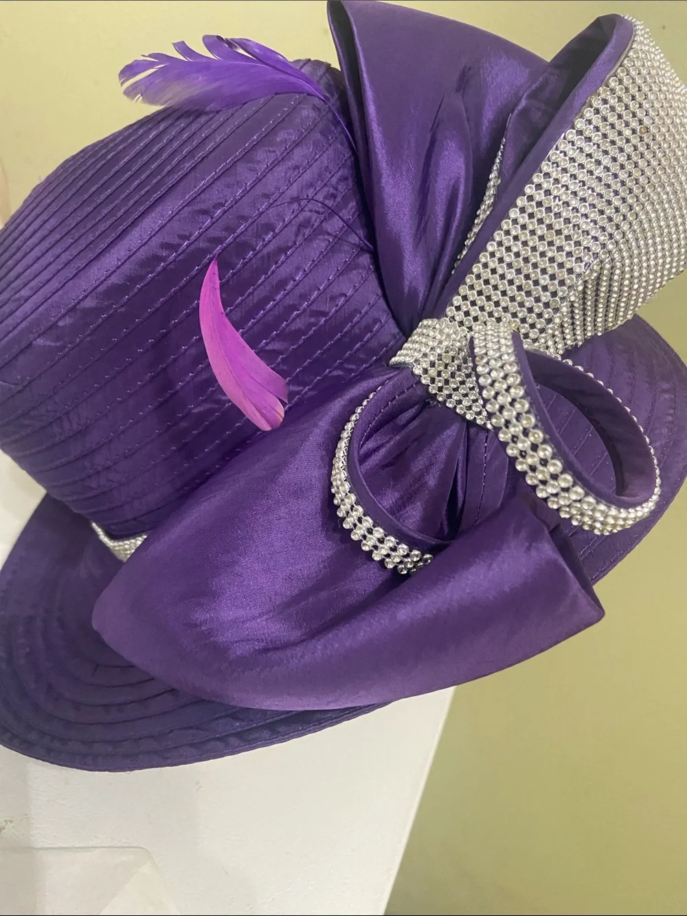 Beautiful Dark Purple Dress Hat / Church Hat